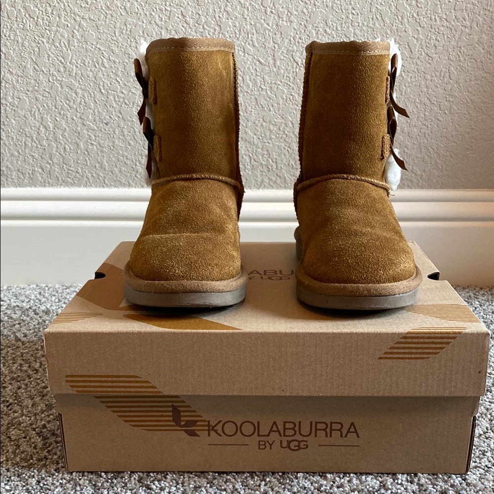 UGG Tan Suede Boots with Cozy Lining